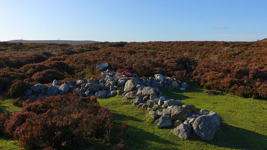 Memorial cross on Ruabon Mountain