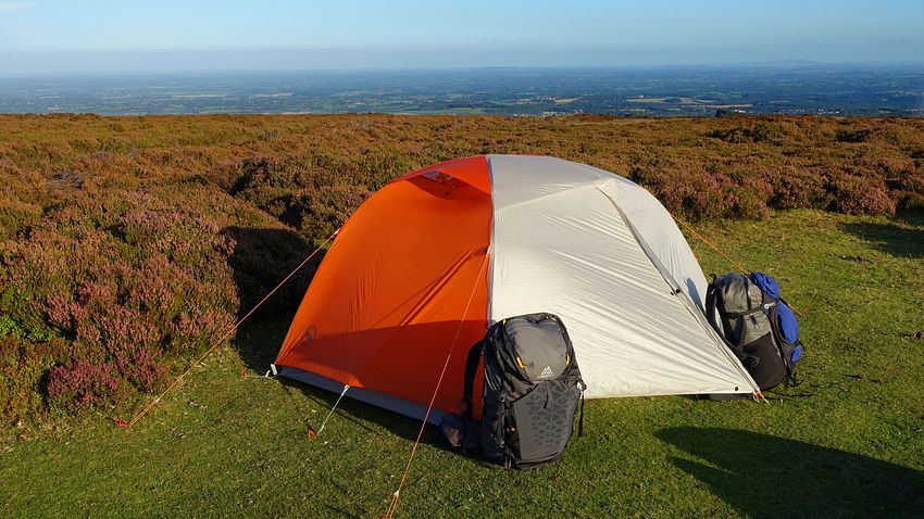 Pitch on Ruabon Mountain