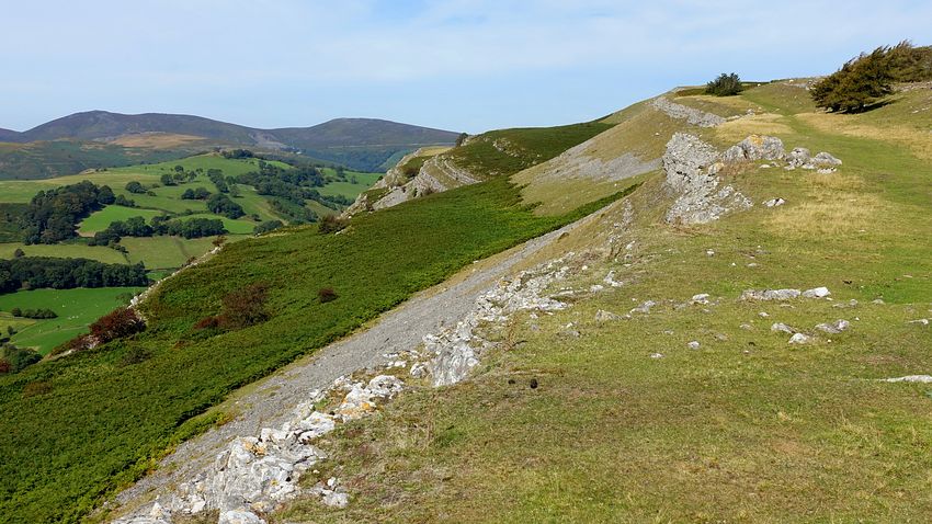 Edge of Eglwyseg crags
