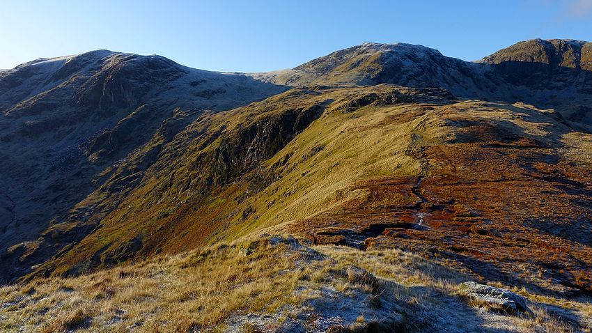 View back to Dove Crag and Hart Crag