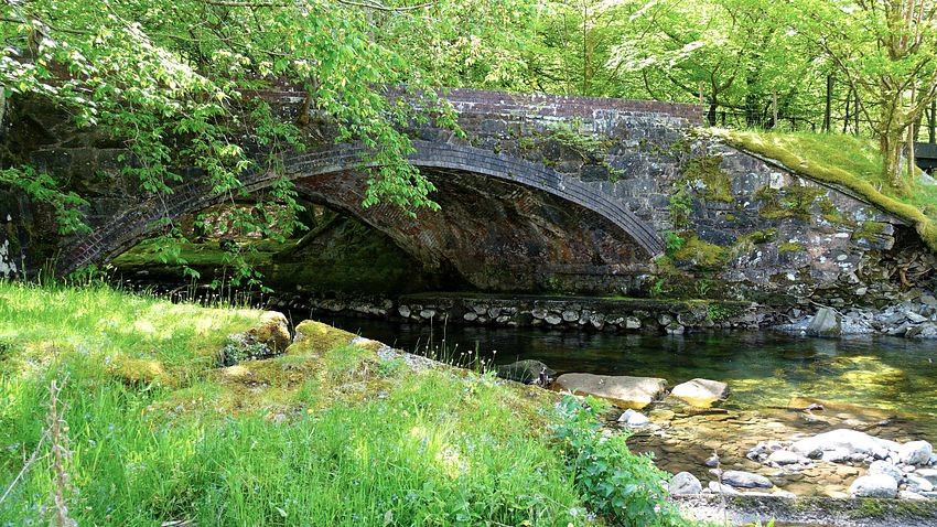 Bridge & Afon Wnion at Rhydymain
