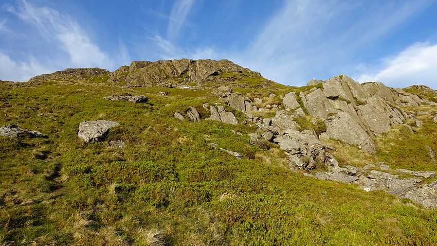 Upper slopes of Glasgwm