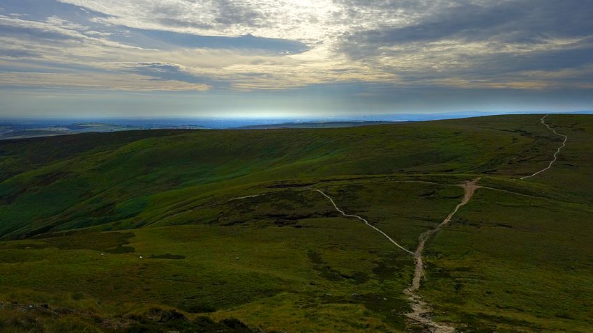 View eastwards from western tip of Kinder