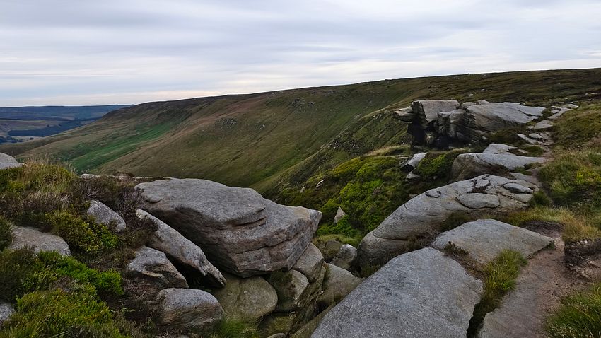 Blackden Brook ravine from Seal Stones edge