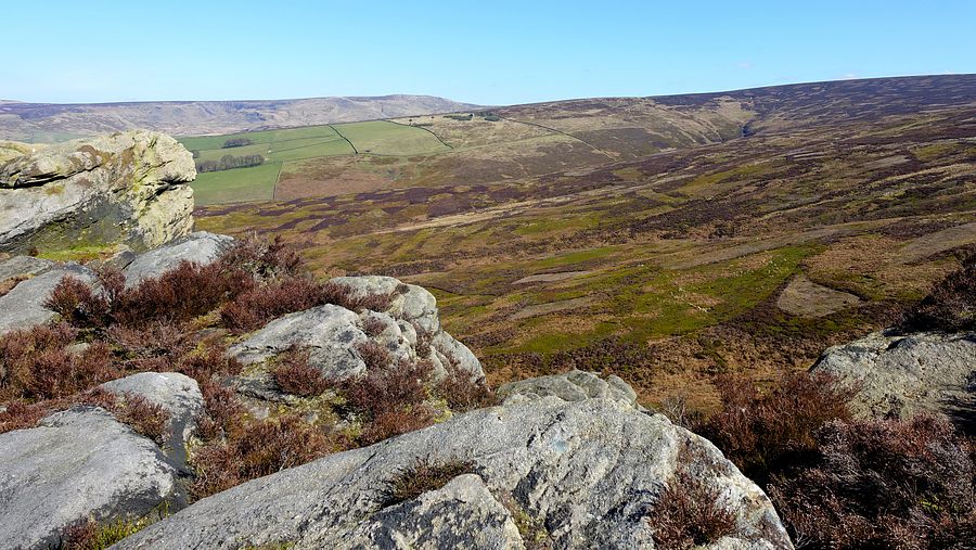 View into Whitethorn Clough from Worm Stones