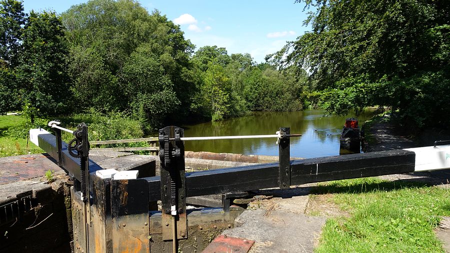 Lock on the Peak Forest canal