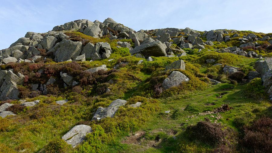 The ascent to Tal y Fan