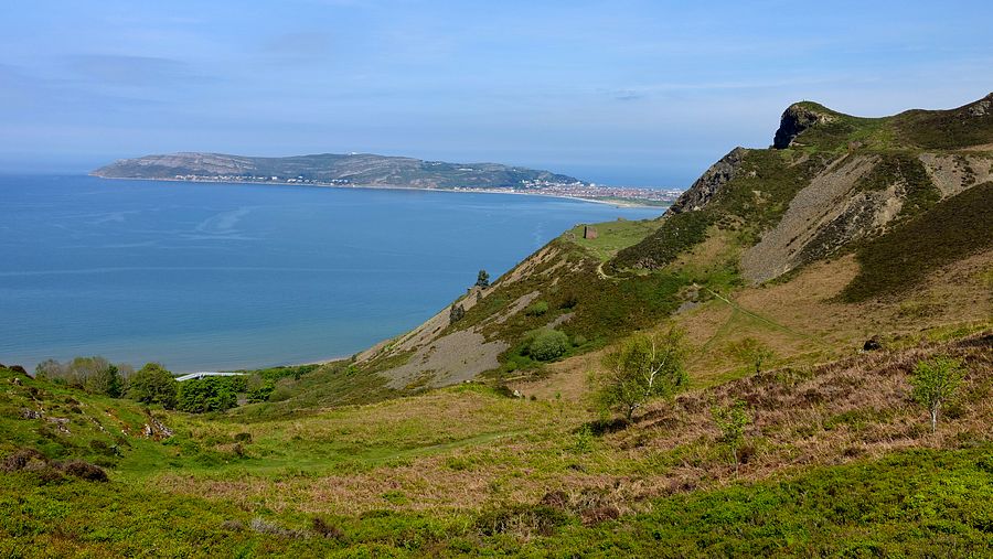 View to the sea from Mynydd y Dref