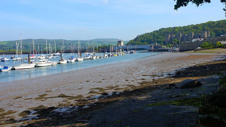 The North Wales Path approaching Conwy Castle